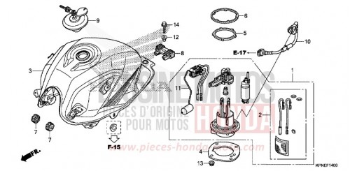 RESERVOIR A CARBURANT GLR1251WHF de 2015